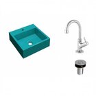 Kit Cuba Q395 Com Torneira 1198 Metal E Válvula Click 1"b Pol