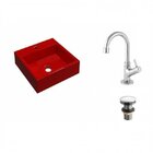 Kit Cuba Q395 Com Torneira 1198 Metal E Válvula Click 1"g Pol