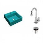 Kit Cuba Q395 Com Torneira Luxo 1195 E Válvula Click 1 Polega