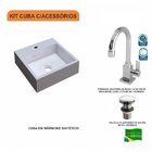 Kit Cuba Q395 Com Torneira Luxo 1195 E Válvula Click 1 Polega