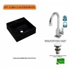 Kit Cuba Q395 Com Torneira Luxo 1195 E Válvula Click 1 Polega