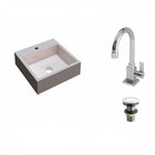 Kit Cuba Q395 Com Torneira Luxo 1195 E Válvula Click 1 Polega