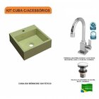 Kit Cuba Q395 Com Torneira Luxo 1195 E Válvula Click 1 Polega