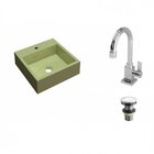 Kit Cuba Q395 Com Torneira Luxo 1195 E Válvula Click 1 Polega