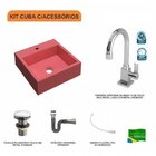 Kit Cuba Q395 Com Torneira Luxo 1195 Metal E Válvula Click 1