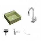 Kit Cuba Q395 Com Torneira Luxo 1195 Metal E Válvula Click 1"