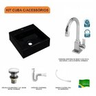 Kit Cuba Q395 Com Torneira Luxo 1195 Metal E Válvula Click 1