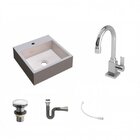 Kit Cuba Q395 Com Torneira Luxo 1195 Metal E Válvula Click 1