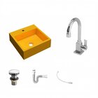 Kit Cuba Q395 Com Torneira Luxo 1195 Metal E Válvula Click 1