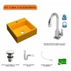 Kit Cuba Q395 Com Torneira Luxo 1195 Metal E Válvula Click 1