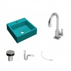 Kit Cuba Q395 Com Torneira Luxo 1195 Metal E Válvula Click 1"