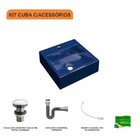 Kit Cuba Q395 Com Válvula Click 1 Polegada G Sifão Cromado E