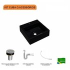 Kit Cuba Q395 Com Válvula Click 1 Polegada Sifão Flexível Pvc