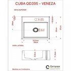 Kit Cuba Q395 Com Válvula Click 1 Polegada Sifão Flexível Pvc