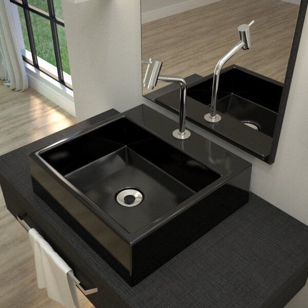 Kit Cuba Q395 Torneira Pratika 1060 Metal 1/4 Volta Compace P