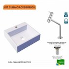 Kit Cuba Q395 Torneira Pratika 1060 Metal Válvula 1 Polegada