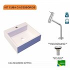 Kit Cuba Q395 Torneira Pratika 1060 Metal Válvula 1 Polegada