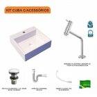 Kit Cuba Q395 Torneira Pratika 1060 Metal Válvula Click 1 1/2