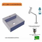 Kit Cuba Q395 Torneira Pratika 1060 Metal Válvula Click 1 1/2