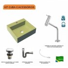 Kit Cuba Q395 Torneira Pratika 1060 Metal Válvula Click 1 1/2