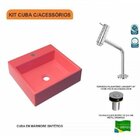 Kit Cuba Q395 Torneira Pratika 1060 Metal Válvula Click 1 Pol