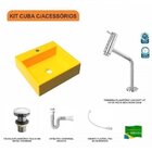 Kit Cuba Q395 Torneira Pratika 1060 Metal Válvula Click 1 Pol
