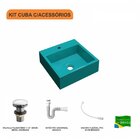 Kit Cuba Q395 Válvula Click 1 1/2 Polegada Sifão Flexível Pvc
