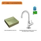 Kit Cuba Q39 C/torneira 1198 Metal 1/4 Volta