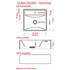Kit Cuba Q39 C/torneira 1198 Metal + Válvula 1'' (2,6cm)