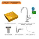 Kit Cuba Q39 C/torneira 1198 Metal + Válvula 1'' (2,6cm) + Si
