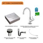Kit Cuba Q39 C/torneira 1198 Metal + Válvula Click 1''b (2,6c