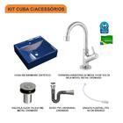 Kit Cuba Q39 C/torneira 1198 Metal + Válvula Click 1''b (2,6c