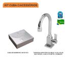 Kit Cuba Q39 C/torneira Luxo 1195 Metal 1/4 Volta