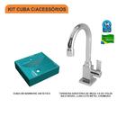 Kit Cuba Q39 C/torneira Luxo 1195 Metal 1/4 Volta