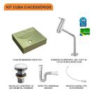 Kit Cuba Q39 C/torneira Pratika 1060 Metal + Válvula Click 1'
