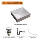 Kit Cuba Q39 C/válvula Click 1''g + Sifão Cromado + Flexível