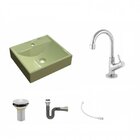 Kit Cuba Q39 Com Torneira 1198 Metal E Válvula 1" + Sifão Cro