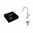 Kit Cuba Q39 Com Torneira 1198 Metal E Válvula 1 Pol. Preto