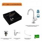 Kit Cuba Q39 Com Torneira 1198 Metal E Válvula Click 1 1/2" S