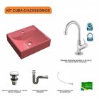 Kit Cuba Q39 Com Torneira 1198 Metal E Válvula Click 1 1/2" S