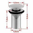 Kit Cuba Q39 Com Torneira 1198 Metal E Válvula Click 1 1/2" S