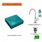 Kit Cuba Q39 Com Torneira 1198 Metal E Válvula Click 1 Pol. 1