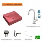 Kit Cuba Q39 Com Torneira 1198 Metal E Válvula Click 1''b E S