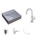 Kit Cuba Q39 Com Torneira 1198 Metal E Válvula Click 1"g Sifã