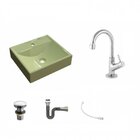 Kit Cuba Q39 Com Torneira 1198 Metal E Válvula Click 1"g Sifã