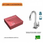 Kit Cuba Q39 Com Torneira Luxo 1195 Metal 1/4 Volta Compace R