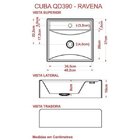 Kit Cuba Q39 Com Torneira Luxo 1195 Metal 1 Pol. E Sifão Pvc