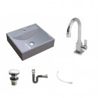 Kit Cuba Q39 Com Torneira Luxo 1195 Metal E Válvula Click 1 1