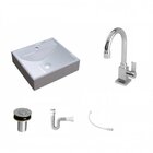 Kit Cuba Q39 Com Torneira Luxo 1195 Metal E Válvula Click 1"b