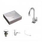 Kit Cuba Q39 Com Torneira Luxo 1195 Metal E Válvula Click  1